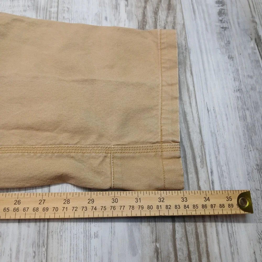 Mountain Khakis Broadway Fit Tan Canvas Pants Mens 38x34 Straight Leg Cotton